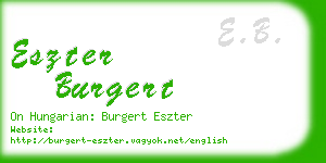 eszter burgert business card